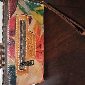 Patricia Nash Artistic Leather Wristlet